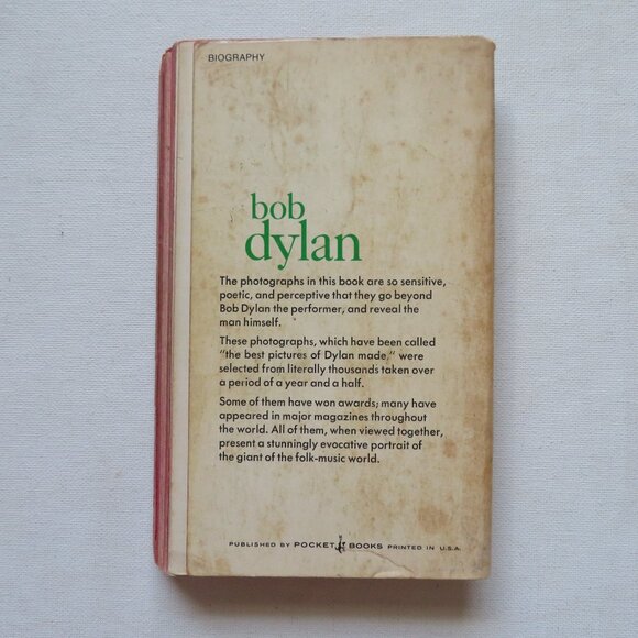 Bob Dylan by Daniel Kramer 1968 Vintage Music Biography Photo Paperback Book - Picture 2 of 15